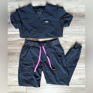 Figs scrub joggers and top